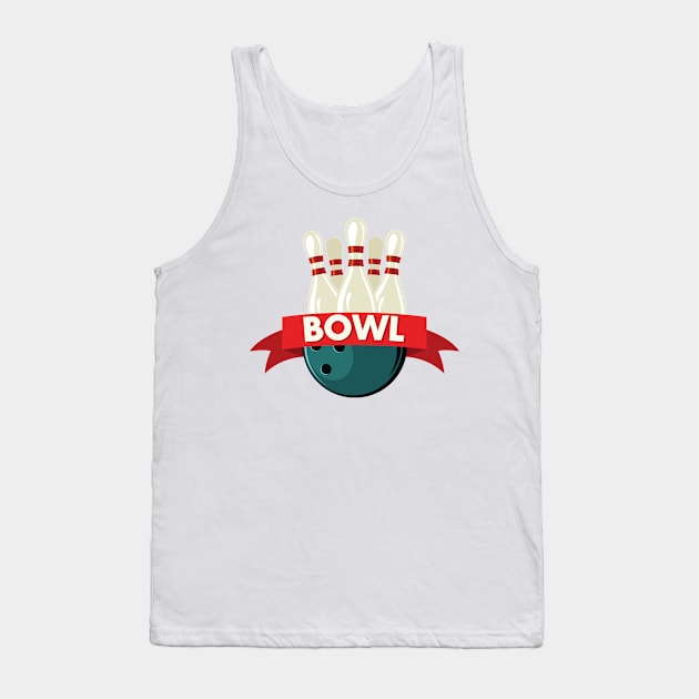 Let's Go Bowling! Tank Top by SWON Design